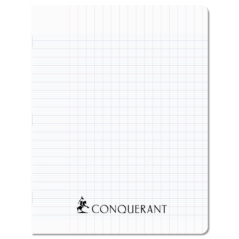 CAHIER PP INCOLORE 17X22 96P SEYES 70G PIQURE